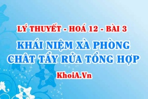Khái niệm xà phòng, chất giặt rửa tổng hợp, phương pháp sản xuất và tác dụng của xà phòng, chất giặt rửa - Hoá 12 bài 3